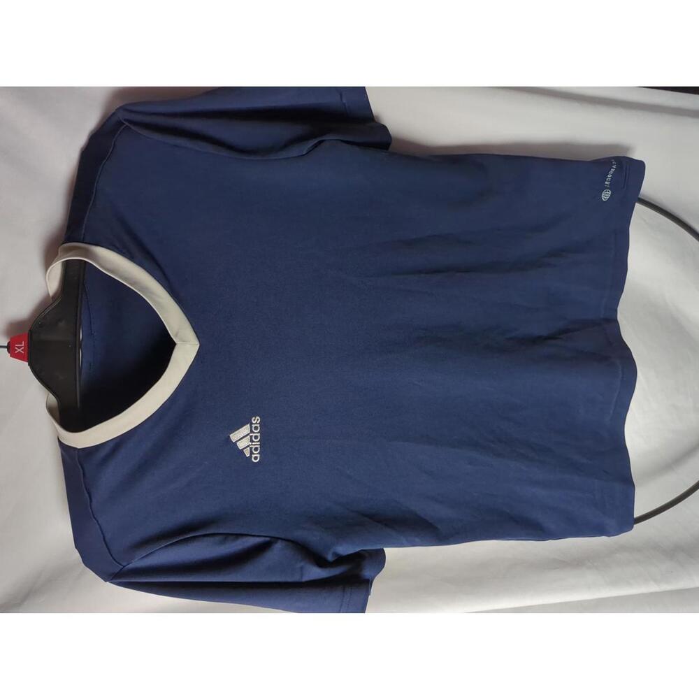 Adidas Men's Navy Blue Aeroready Short Sleeve Activewear T-Shirt Small